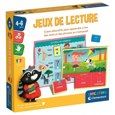 COFFRET JEUX DE LECTURE - 6 JEUX EDUCATIFS - CLEMENTONI EDUCATION-LiloJouets-Questembert-Muzillac-Morbihan