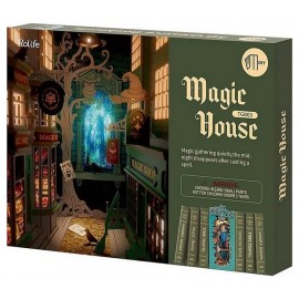 MAQUETTE LA MAISON MAGIQUE - BOOK NOOK SERRE-LIVRES DIY - 216 PIECES - ROLIFE-LiloJouets-Questembert-Muzillac-Morbihan