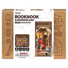 MAQUETTE LA LIBRAIRIE SHAKESPEARE - BOOK NOOK SERRE-LIVRES DIY - 194 PIECES-LiloJouets-Questembert-Muzillac-Morbihan
