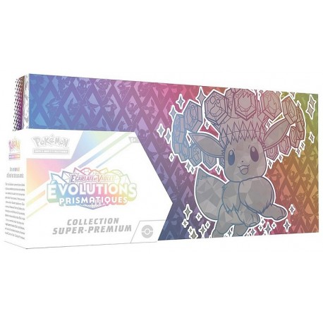 COFFRET SUPER PREMIUM COLLECTION POKEMON EV08.5 EVOLUTIONS PRISMATIQUES-LiloJouets-Questembert-Muzillac-Morbihan