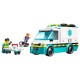 60451 l'ambulance de secours - 184 pieces - lego city-lilojouets-questembert-muzillac-morbihan