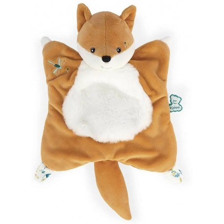 DOUDOU CARRE RENARD - AVEC BOITE KALOO FRIPONS-LiloJouets-Questembert-Muzillac-Morbihan