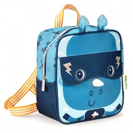 SAC A DOS RHINO SUPER MARIUS - MATIERE RECYCLEE - LILLIPUTIENS-LiloJouets-Questembert-Muzillac-Morbihan
