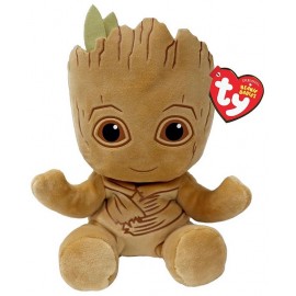 PELUCHE 19CM GROOT MARVEL - BEANIE BABIES SOFT TY-LiloJouets-Questembert-Muzillac-Morbihan