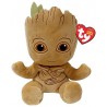 PELUCHE 19CM GROOT MARVEL - BEANIE BABIES SOFT TY-LiloJouets-Questembert-Muzillac-Morbihan