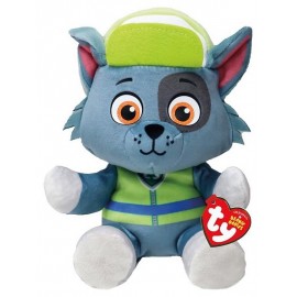 PELUCHE 19CM ROCKY PAT PATROUILLE - BEANIE BABIES SOFT TY-LiloJouets-Questembert-Muzillac-Morbihan