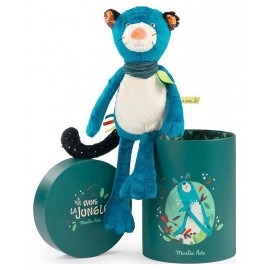 PELUCHE POUPEE PANTHERE ZIMBA 30CM - DANS LA JUNGLE - AVEC BOITE MOULIN ROTY-LiloJouets-Questembert-Muzillac-Morbihan