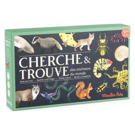 JEU CHERCHE ET TROUVE LES ANIMAUX DU MONDE - MOULIN ROTY-LiloJouets-Questembert-Muzillac-Morbihan
