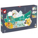 PANNEAU D'ACTIVITES CROCODILE BUSY BOARD EN BOIS - GAMME TROPIK JANOD