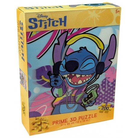PUZZLE STITCH DISNEY 200 PIECES 31X46CM ASST - PRIME 3D PUZZLE-LiloJouets-Questembert-Muzillac-Morbihan