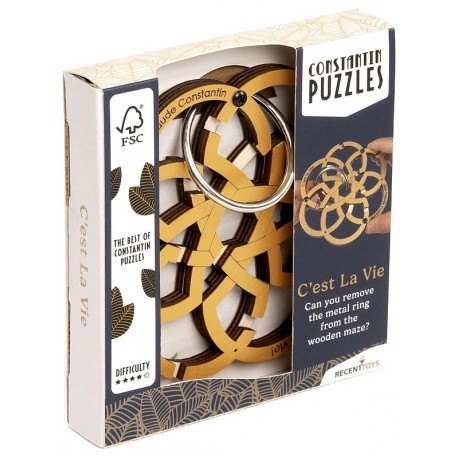 CASSE-TETE C'EST LA VIE - STRUCTURE BOIS TORSADEE CONSTANTIN PUZZLES-LiloJouets-Questembert-Muzillac-Morbihan