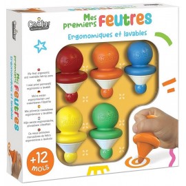 PACK MES PREMIERS FEUTRES ERGONOMIQUES ET LAVABLES 5 PIECES - CREALIGN-3760119714355-Lilojouets-Questembert-Muzillac-Morbihan