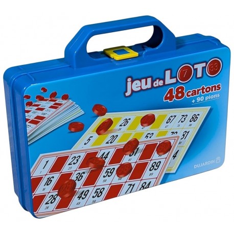 JEU DE LOTO - VALISETTE 48 CARTONS ET 90 PIONS - DUJARDIN-3262190001480-Lilojouets-Questembert-Muzillac-Morbihan