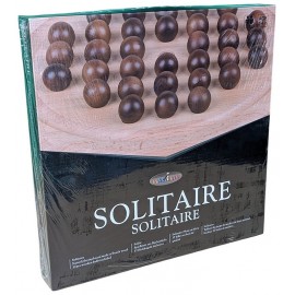 JEU SOLITAIRE - PLATEAU 29CM ET BILLES EN BOIS-3700325002464-Lilojouets-Questembert-Muzillac-Morbihan