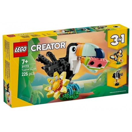 31173 LE TOUCAN TROPICAL - LEGO CREATOR 3EN1-5702017879956-Lilojouets-Questembert-Muzillac-Morbihan