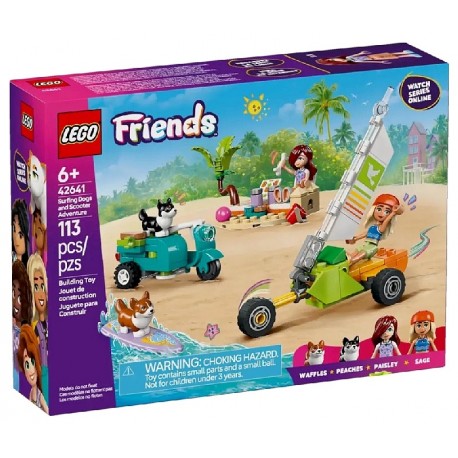 42641 CHIENS SURFEURS ET AVENTURES EN SCOOTER - 113 PIECES - LEGO FRIENDS-5702017783710-Lilojouets-Questembert-Muzillac-Morbihan