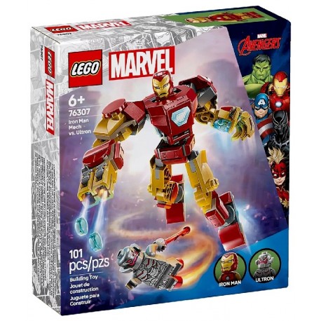 76307 ROBOT D'IRON MAN CONTRE ULTRON - 101 PIECES - LEGO MARVEL-5702017817804-Lilojouets-Questembert-Muzillac-Morbihan