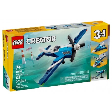 31160 AERONEF L'AVION DE COURSE - LEGO CREATOR 3EN1-5702017822259-Lilojouets-Questembert-Muzillac-Morbihan