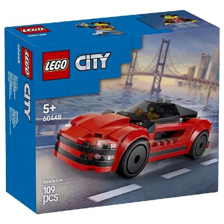60448 VOITURE DE SPORT ROUGE - 109 PIECES - LEGO CITY-5702017812403-Lilojouets-Questembert-Muzillac-Morbihan