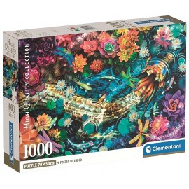 PUZZLE DRAGON KOI 1000 PIECES 70X50CM AVEC POSTER - KOI RIVER-8005125399390-Lilojouets-Questembert-Muzillac-Morbihan