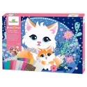 COFFRET MOSAIQUES ANIMAUX MIGNONS - 2000 PIECES 5 PLANCHES 34X24CM - STICK&FUN