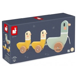 CANARDS EN BOIS A TIRER - JANOD-3700217340513-Lilojouets-Questembert-Muzillac-Morbihan