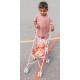 Poussette canne rose en metal 57cm pour poupon jusqu'a 42cm - baby nurse smoby-3032162204085-lilojouets-questembert-muzillac-mor