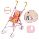 Poussette canne rose en metal 57cm pour poupon jusqu'a 42cm - baby nurse smoby-3032162204085-lilojouets-questembert-muzillac-mor