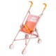 Poussette canne rose en metal 57cm pour poupon jusqu'a 42cm - baby nurse smoby-3032162204085-lilojouets-questembert-muzillac-mor