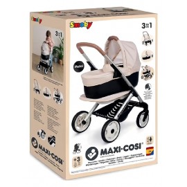 MAXI COSY POUSSETTE LANDAU BEIGE 3EN1 EN METAL - SMOBY-3032162531228-Lilojouets-Questembert-Muzillac-Morbihan MAXI COSY POUSSETTE LANDAU BEIGE 3EN1 EN METAL - SMOBY-3032162531228-Lilojouets-Questembert-Muzillac-Morbihan