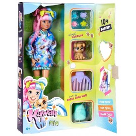 POUPEE KAWAII-HI MIA AVEC FIGURINE ET 10 SURPRISES - POUPEE MANNEQUIN SIMBA-4006592097103-Lilojouets-Questembert-Muzillac-Morbih