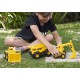 Pack 3 engins chantier 19cm - tractopelle camion pelleteuse caterpillar-0021664822845-lilojouets-questembert-muzillac-morbihan