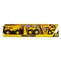 PACK 3 ENGINS CHANTIER 19CM - TRACTOPELLE CAMION PELLETEUSE CATERPILLAR