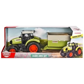 TRACTEUR CLAAS 57CM AVEC REMORQUE - DICKIE TOYS -4006333039928-Lilojouets-Questembert-Muzillac-Morbihan