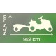 Porteur tracteur farmer xl vert a pedales avec remorque - smoby-3032167101303-lilojouets-questembert-muzillac-morbihan