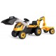 Tracteur builder max et remorque jaune - smoby-3032167103048-lilojouets-questembert-muzillac-morbihan