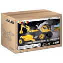 TRACTEUR BUILDER MAX ET REMORQUE JAUNE - SMOBY