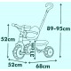 Tricycle be move beige evolutif 2en1 metal - smoby-3032167403384-lilojouets-questembert-muzillac-morbihan