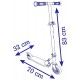 Trottinette pliable stitch disney - en metal 83cm max 50kg - smoby-3032167503794-lilojouets-questembert-muzillac-morbihan