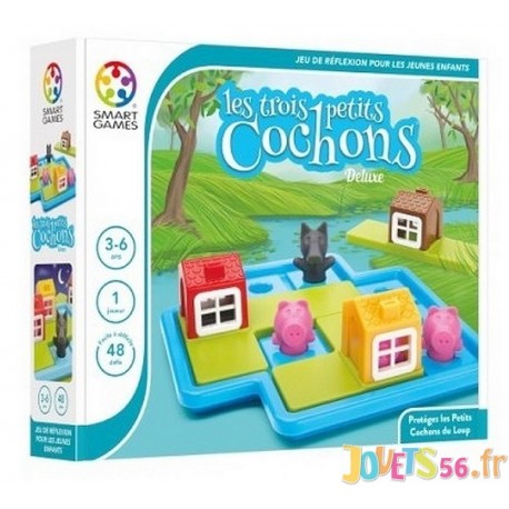 JEU LES TROIS PETITS COCHONS DELUXE - Jouets56.fr - Magasins Jouets SAJOU du Morbihan en Bretagne