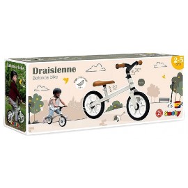 DRAISIENNE BLANCHE FIRST BIKE EN METAL - SMOBY-3032167702104-Lilojouets-Questembert-Muzillac-Morbihan