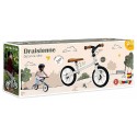 DRAISIENNE BLANCHE FIRST BIKE EN METAL - SMOBY