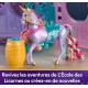 Étable et sa fontaine sons et lumieres avec licorne wildstar - unicorn academy-0681147057487-lilojouets-questembert-muzillac-mor
