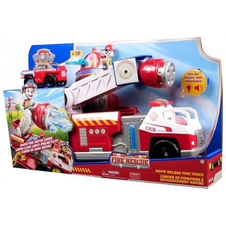MAXI CAMION DE POMPIER A RECHARGEMENT RAPIDE ET SONORE - PAT PATROUILLE-0681147106550-Lilojouets-Questembert-Muzillac-Morbihan