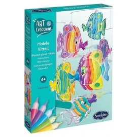 COFFRET MOBILE VITRAIL POISSONS - ART&CREATIONS SENTOSPHERE-3373910024204-Lilojouets-Questembert-Muzillac-Morbihan