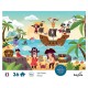 Puzzle les pirates 36 pieces 33x23cm avec poster - calypto-3373910076043-lilojouets-questembert-muzillac-morbihan