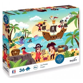 PUZZLE LES PIRATES 36 PIECES 33X23CM AVEC POSTER - CALYPTO-3373910076043-Lilojouets-Questembert-Muzillac-Morbihan PUZZLE LES PIRATES 36 PIECES 33X23CM AVEC POSTER - CALYPTO-3373910076043-Lilojouets-Questembert-Muzillac-Morbihan