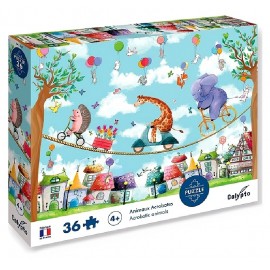 PUZZLE ANIMAUX ACROBATES 36 PIECES 33X23CM AVEC POSTER - CALYPTO-3373910076074-Lilojouets-Questembert-Muzillac-Morbihan PUZZLE ANIMAUX ACROBATES 36 PIECES 33X23CM AVEC POSTER - CALYPTO-3373910076074-Lilojouets-Questembert-Muzillac-Morbihan