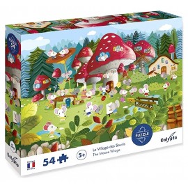PUZZLE VILLAGE DES SOURIS 48X33CM 54 PIECES AVEC POSTER - CALYPTO-3373910078030-Lilojouets-Questembert-Muzillac-Morbihan PUZZLE VILLAGE DES SOURIS 48X33CM 54 PIECES AVEC POSTER - CALYPTO-3373910078030-Lilojouets-Questembert-Muzillac-Morbihan
