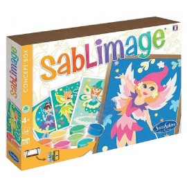 SABLIMAGE FEES CONCEPT'BOX - 4 TABLEAUX 18X25CM - SENTOSPHERE-3373910088145-Lilojouets-Questembert-Muzillac-Morbihan